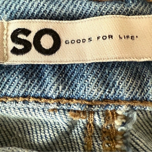 SO🌺 Women’s Low-Rise Distressed Boyfriend Jeans 👖🔥😎 Size 3 - Picture 9 of 14